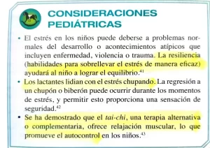 Consideraciones pediátricas del estrés
