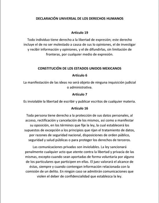 Libertad de Expresión